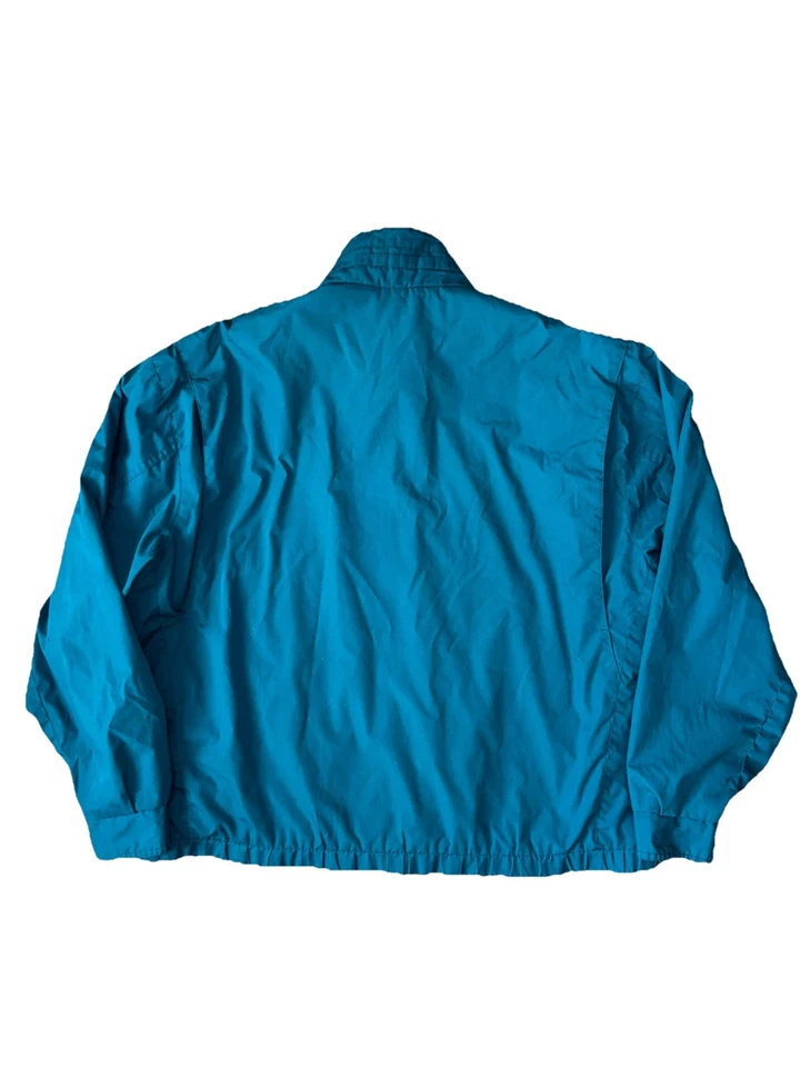 Members Only Jacket Vintage Rare Turquoise Green Color Full Zip Bomber - Image 4 of 4