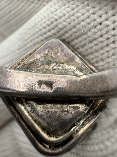 Anello JACK 925 in argento sterling vetro romano di oltre 100 anni - Foto 8 di 12