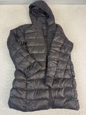 Uniqlo Jacket Womens L Black Hooded Puffer Do...