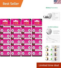 40 Silver Oxide Button Cell Batteries 1.55V Compatible with 377, 626 - Bulk Pack