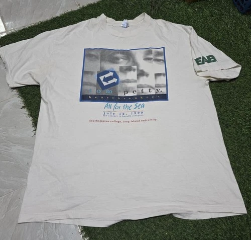 Tom Petty Heartbreakers All For The Sea Benefit Concert Tee Vintage vintage concert t-shirt, vintage, size XL, single stitch, B+ condition