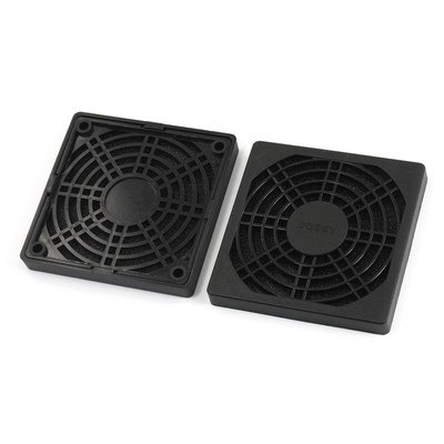 2 Pcs Dustproof Mesh Dust Filter Guard Cover for 80mm PC Computer Case Fan