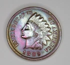 1889 Indian Head Penny  1C***FULL LIBERTY ***BEAUTIFUL OLD COIN**