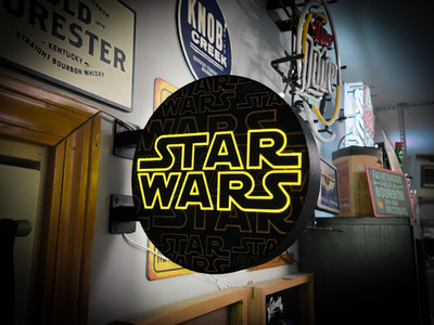 STAR WARS ~ 2-Sided Round Lightbox 3D Printed