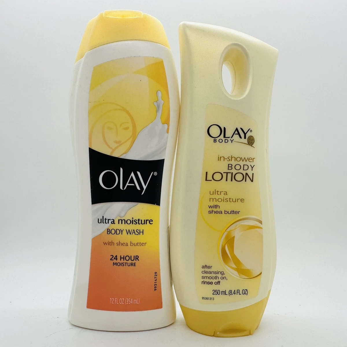 OLAY Ultra Moisture In Shower Body Lotion 8.4 Fl Oz and Body Wash