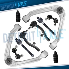 Front Upper Control Arms Ball Joints Tie Rods Sway Bar Link for Infiniti M35 M45