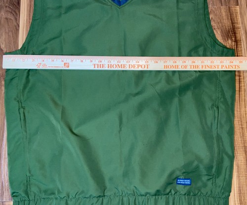 Life is Good Mens Large Golf Vest - Green - Sleeveless V-Neck Lined b1 - Picture 7 of 11