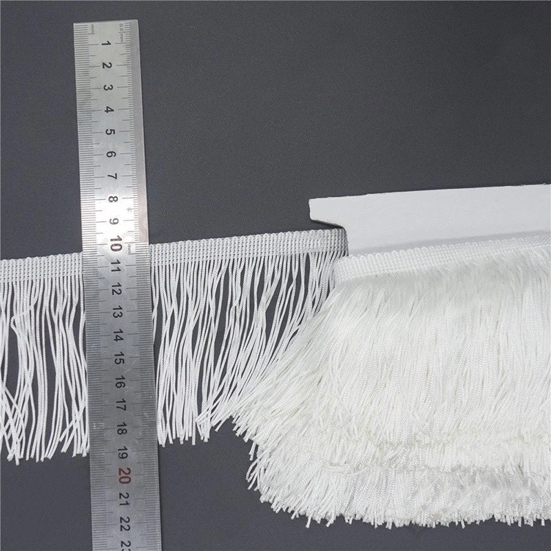 10 yardas 9 cm cadena borla flecos recorte disfraz cortina encaje bordes Foto 4 de 4