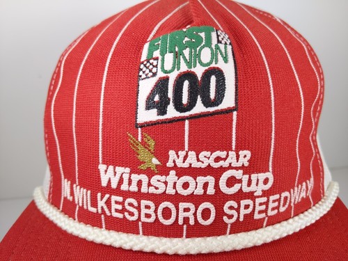 Vintage Winston Cup NASCAR First Union 400 Snapback Hat Foam Mesh Trucker USA - Picture 2 of 11