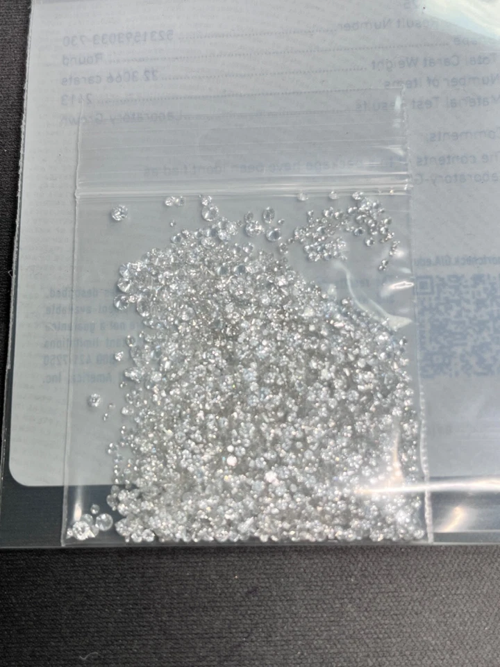 SEALED! GIA Tested Laboratory-Grown White Diamonds 32.3 Carats Melee Parcel - Image 4 of 4