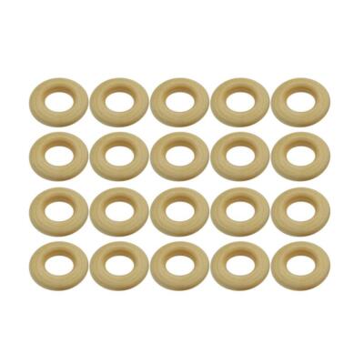 20 Stück Naturholz Schlaufenholz Material für