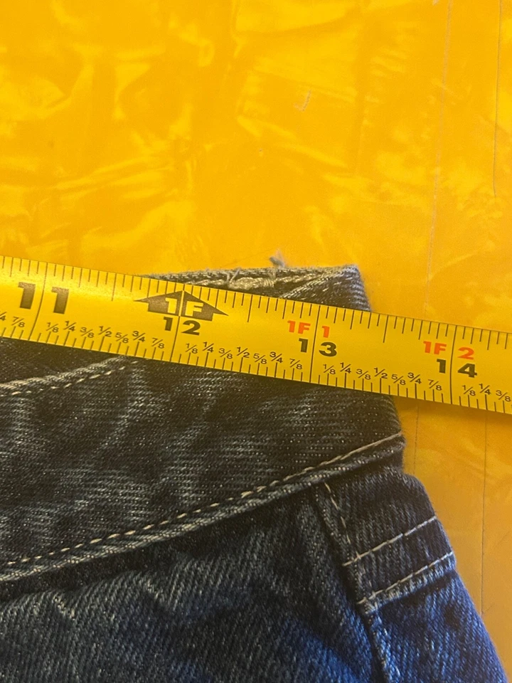 Pantalones Cortos De Colección Años 90 Y2K Angels Enjuague Oscuro Denim Talla 5 Foto 3 de 4