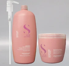 DUO w/PUMP Alfaparf Milano Moisture Nutritive Shampoo & Mask 1000ml & 500ml