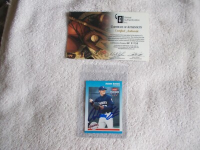 Fleer 2002: MLB ''ADAM EATON'' #196 Padres Autograph Trading Card + cert #GP91136