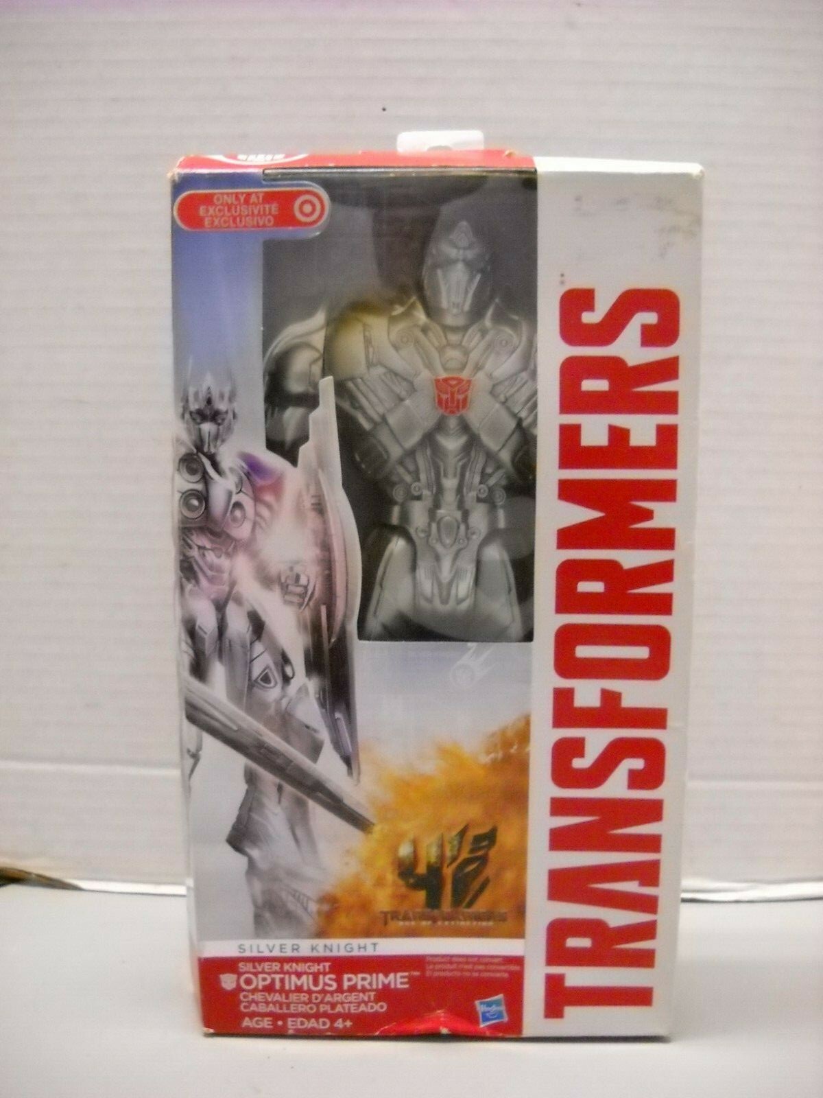 Transformers Optimus Prime Silver Knight Target Exclusive IN Box