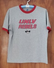 Vtg 90s UNLV running rebels cowboy t-shirt adult size L, NCAA Las Vegas by KA