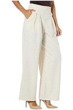 kathy ireland Lauren Wide-Leg Trouser Eggshell
