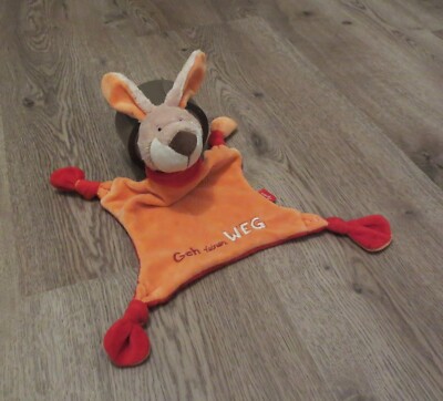 Sigikid Schnuffeltuch Hase ''Geh deinen Weg'' rot orange Schmusetuch Baby neu