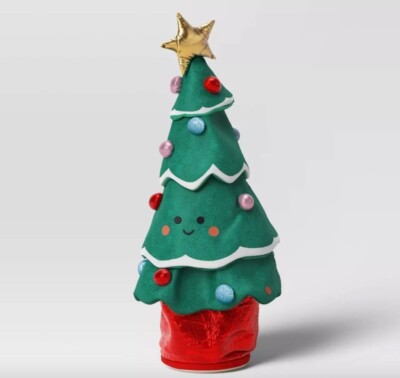 18.8'' Battery Operated Animated Plush Dancing Christmas Tree Sculpture