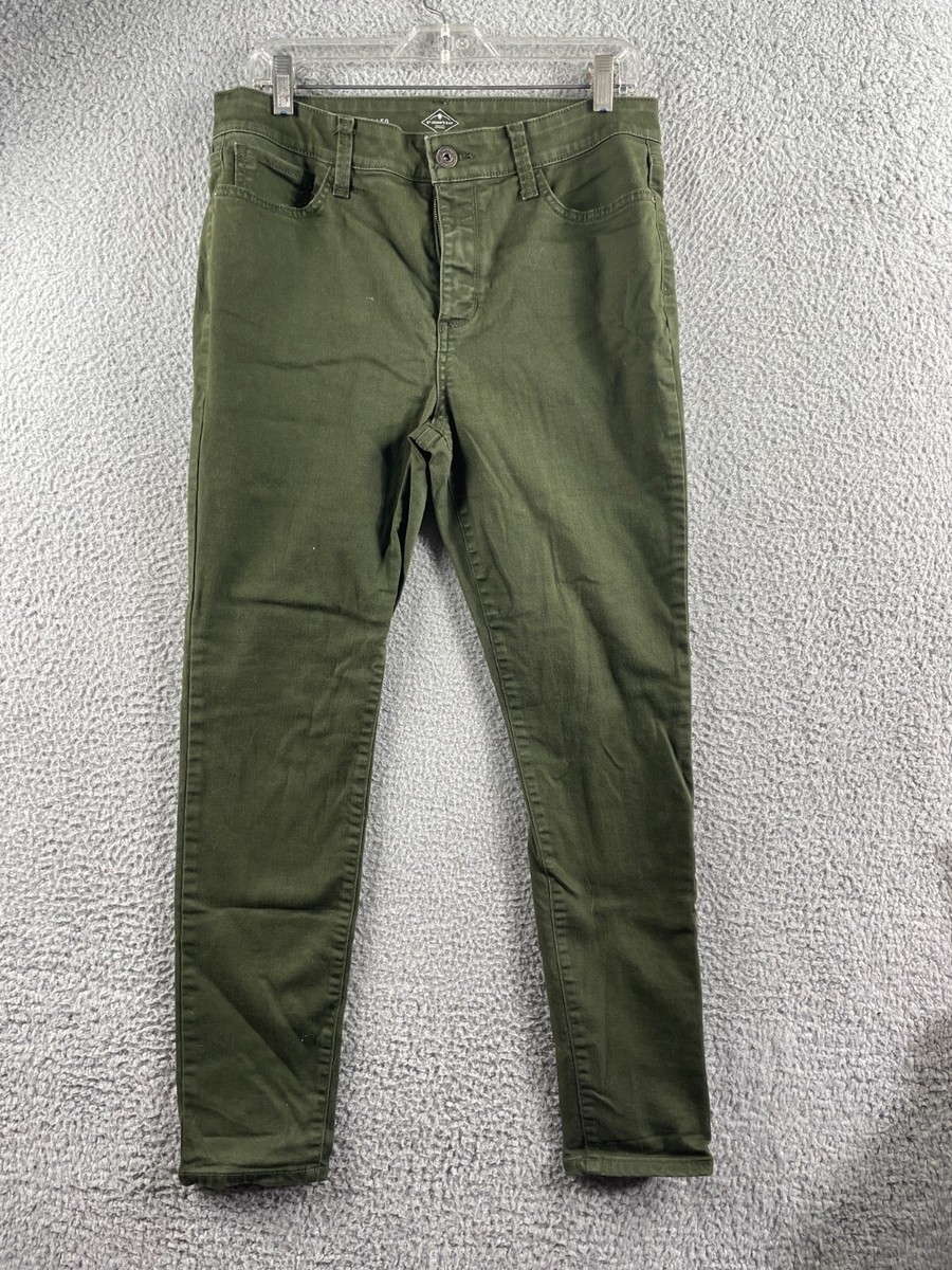 Womens ST Johns Bay Green Skinny Leg Four Pocket Jeans Pants 30 X 27 | eBay