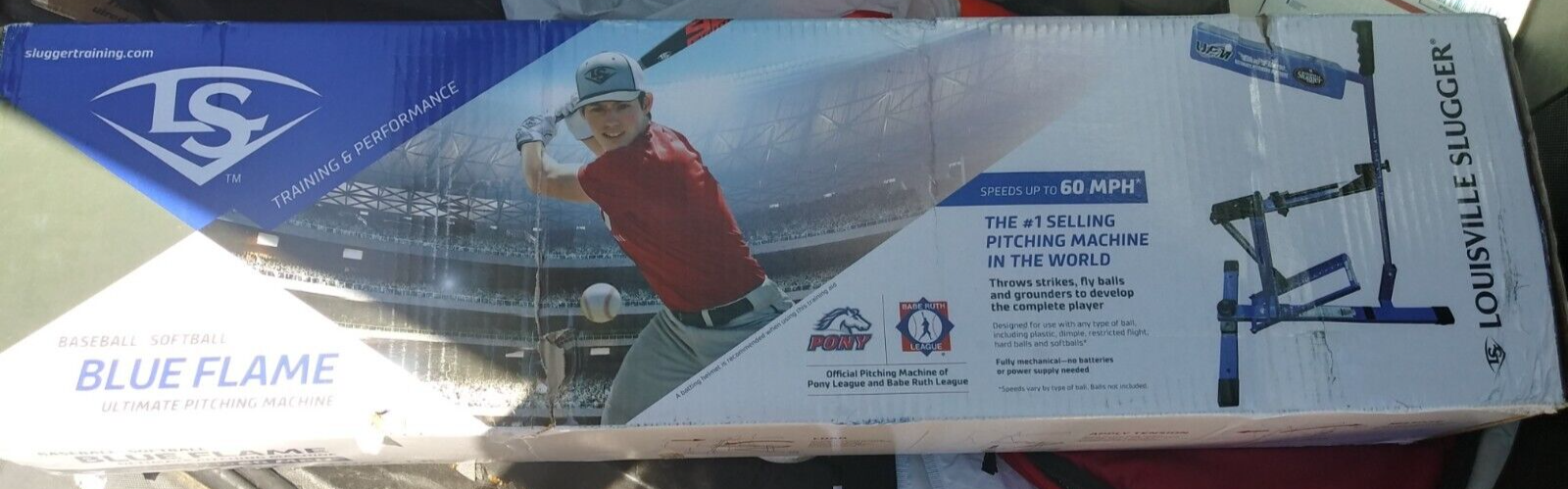 Louisville Slugger Upm 45 Blue Flame Pitching Machine for sale online ...