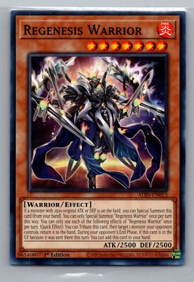 Yugioh Regenesis Warrior ALIN-EN013 Common Alliance Insight - NM