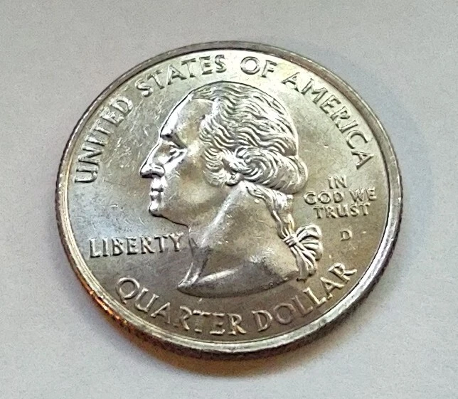 2001-D Washington North Carolina 1st Flight 25C Clad Error 50 State Quarter Prgm - Image 3 of 3