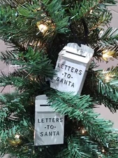 2 New Hearth & Hand With Magnolia "Letters To Santa" Mailbox Xmas Tree Ornament
