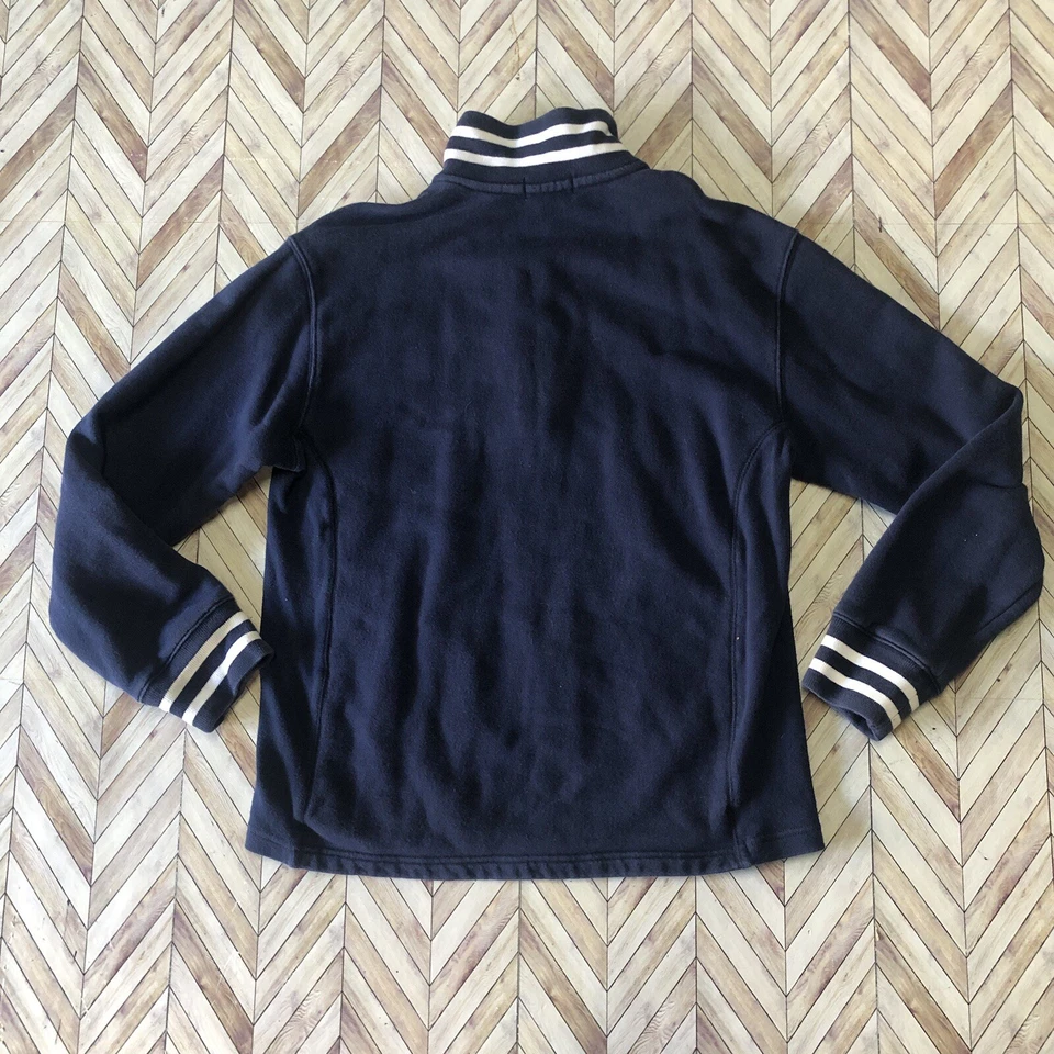 Polo by Ralph Lauren Youth Navy/Wht 1/4 Zip Sweater Size L (16/18) 100% Cotton - Image 4 of 4
