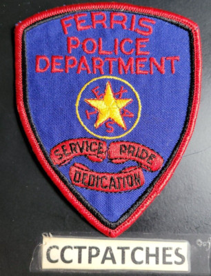 VINTAGE FERRIS, TEXAS POLICE SHOULDER PATCH TX | eBay