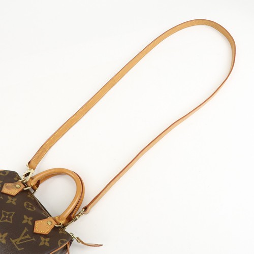 Auth Louis Vuitton Monogram Mini Speedy & Strap M41534 J75010 Used - Picture 5 of 24