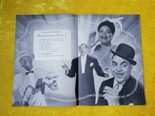 Vintage Danish Film Program. "Stormy Weather" Lena Horne.Bill Robinson. RARE - Picture 3 of 5