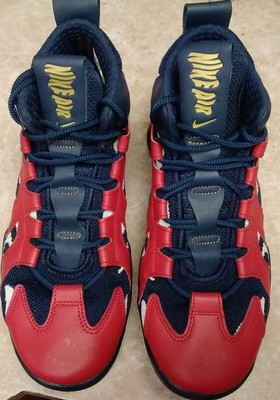 red and navy blue vapormax