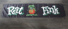 Rat Fink Banner Flag Big 2x8 Feet Hot Rod Speed Shop Auto Mechanic Garage