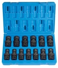 GREY PNEUMATIC 1313UM 1/2" Drive 13 Piece Standard Length Metric Univ. Set NEW