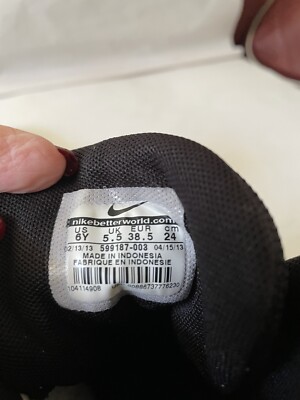 Nike Team Hustle D(GS) basketball shoes sz 6Y- gray, black