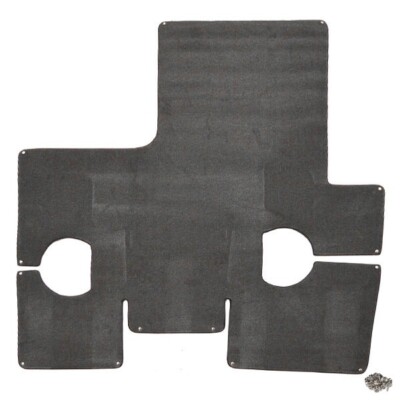 Syntec Boat Snap-In Carpet Mat 364202 | Lund 65 3/8 x 69 3/4 Inch Gray