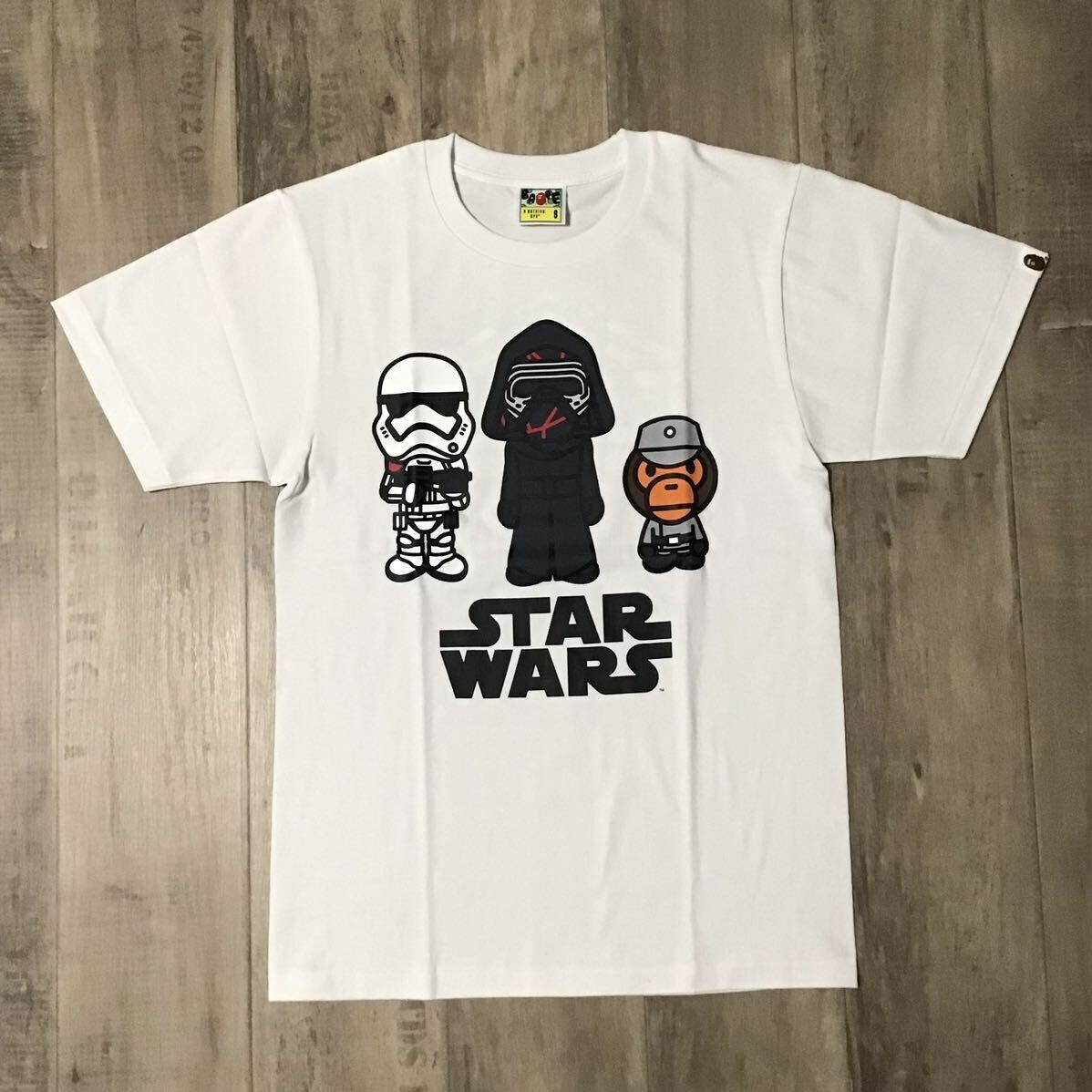 A BATHING APE×STAR WARS TEE BAPE × Star Wars Milo T-shirt White A Bathing Ape Size S | eBay