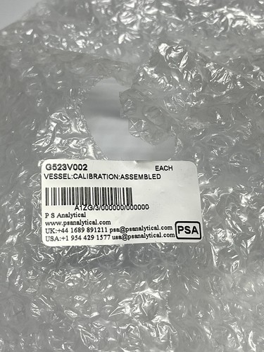 PSA P.S. Analytical G523V002 Calibration Vessel Assembled - Picture 2 of 2