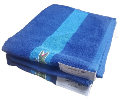 LACOSTE Blue Embroidered Alligator Logo 30