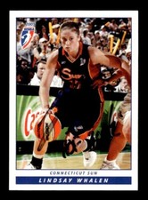 LINDSAY WHALEN SIGNED 2005 WNBA #25 CONNECTICUT SUN ON-CARD AUTO