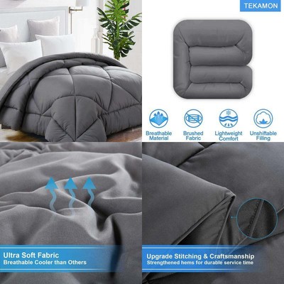 TEKAMON All Season Queen Comforter Summer Cool Soft Quilted Down Alternative Duv 696392135651 eBay TEKAMON All Season Queen Comforter Summer Cool Soft Quilted Down Alternative Duv 696392135651 eBay