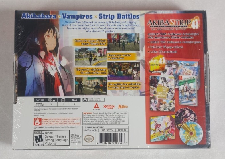 Nintendo Switch AKIBAS TRIP2 DC 10th Anniversary Edition Game Akiba's Trip 2 Director's Cut Limited Edition 10th