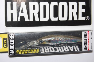 yo zuri duel hardcore longbill 90sp 3 1/2'' r1182-phsh pearl holo shad suspending