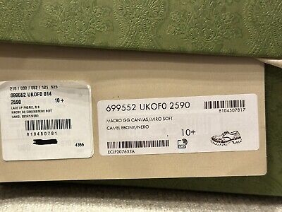 Gucci Men's GG Logo Light-weight Shoes Black/Camel 11 US Gucci Men's GG Logo Light-weight Shoes Black/Camel 11 US