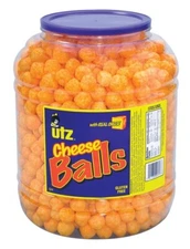 Utz Cheese Balls, Baked Cheddar , 23 Oz.  ( 1 Barrel )