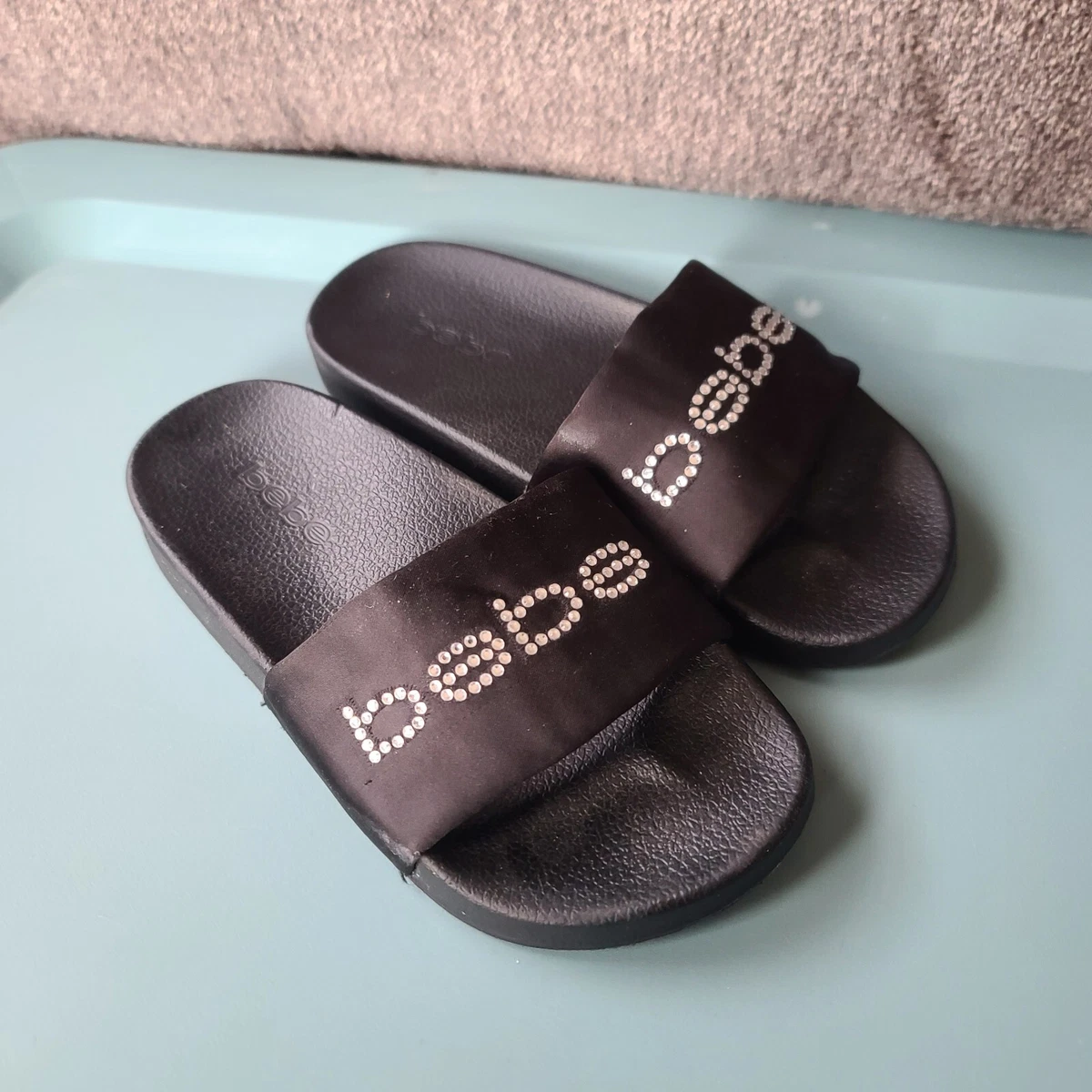 Bebe cheap slide sandals