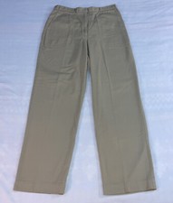 Liz Claiborne Lizsport Cotton khaki Pants Straight Leg Women  s Sz 12     