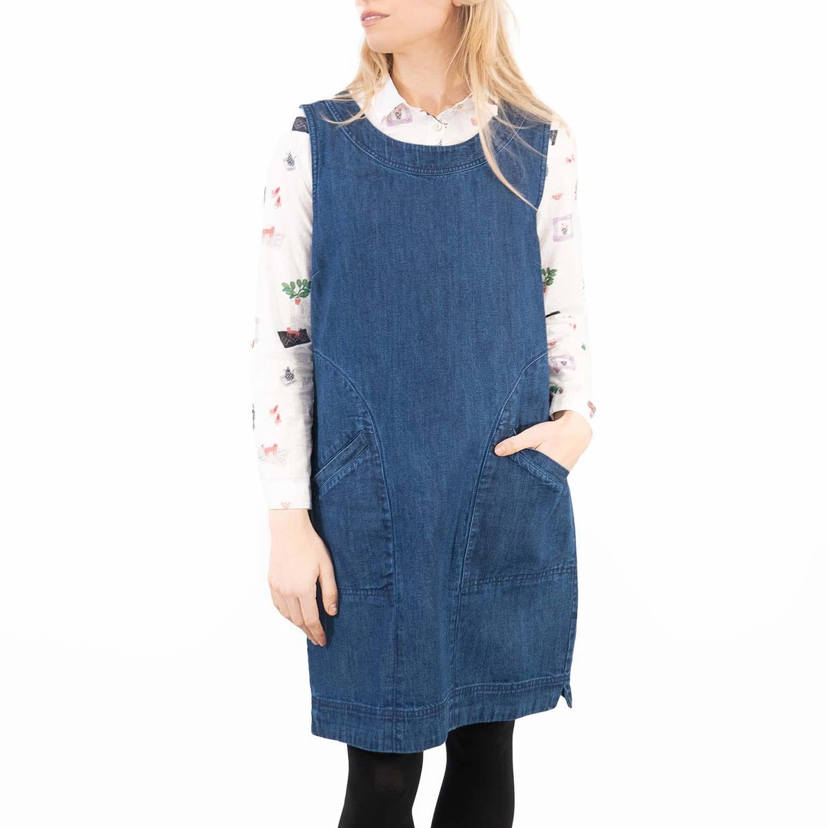 White stuff denim shop pinafore dress