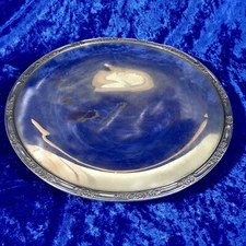 VTG Roger's Bro. Silver Plated Cake Stand Plate Platter 11" used condition